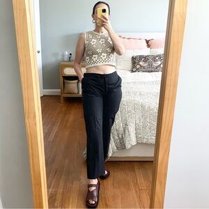 Etro Black Straight Leg Pants